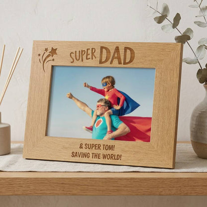 Super Dad Photo Frame Fathers Day Gifts 6x4