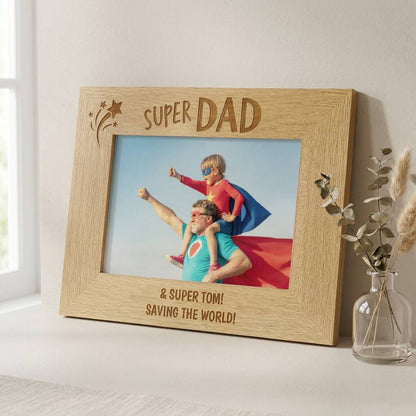 Super Dad Photo Frame Fathers Day Gifts 6x4