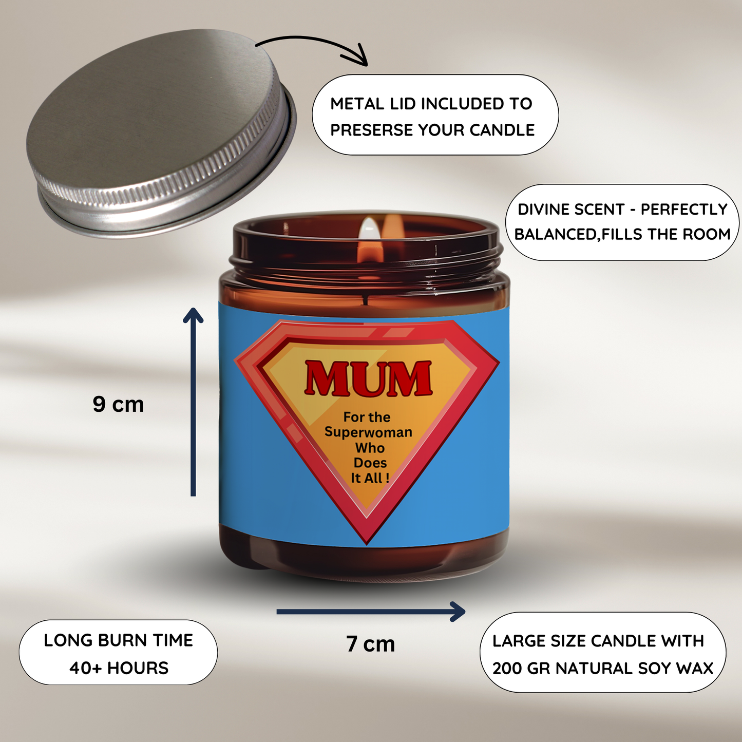 Super Mum Candle