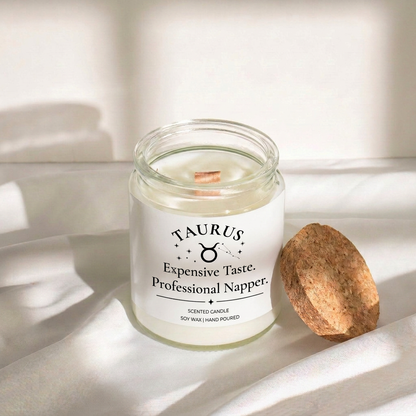 Taurus Zodiac Candle