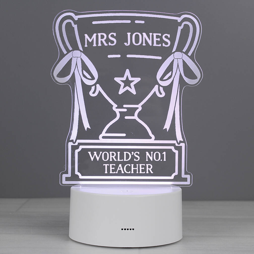 Teacher Gifts Trophy LED Light Thank You Present