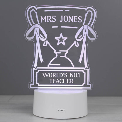 Teacher Gifts Trophy LED Light Thank You Present
