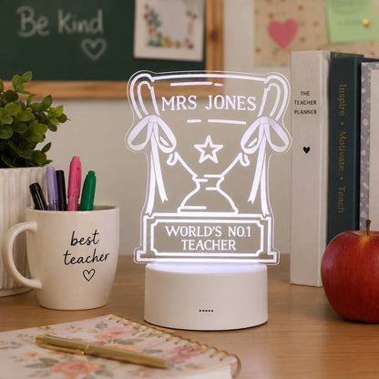 Teacher Gifts Trophy LED Light Thank You Present