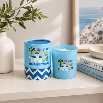 Travel Gift Scented Candle Santorini Amalfi Marrakesh Home Decor