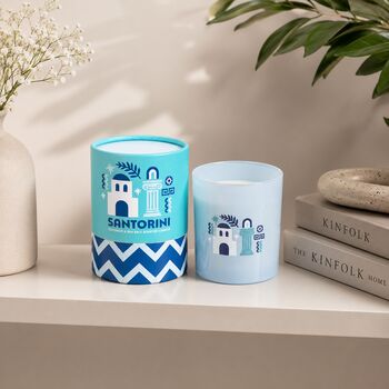 Travel Gift Scented Candle Santorini Amalfi Marrakesh Home Decor