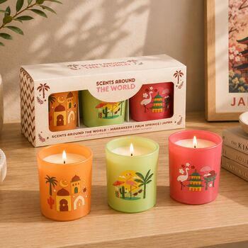 Travel Gift World Candles Set Home Decor Gift For Travellers