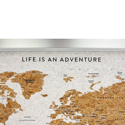 Travel Gifts World Map Cork Board With Pins