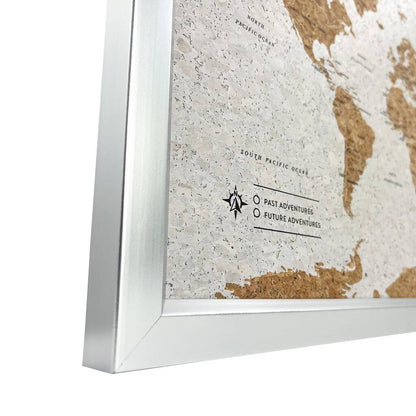 Travel Gifts World Map Cork Board With Pins