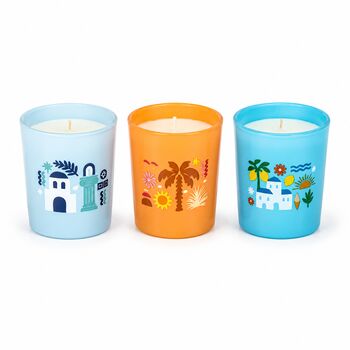 Travel Home Decor Candle Gift For Travellers Scents Of Europe Set