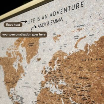 Travel Map With Pins Travel Gifts