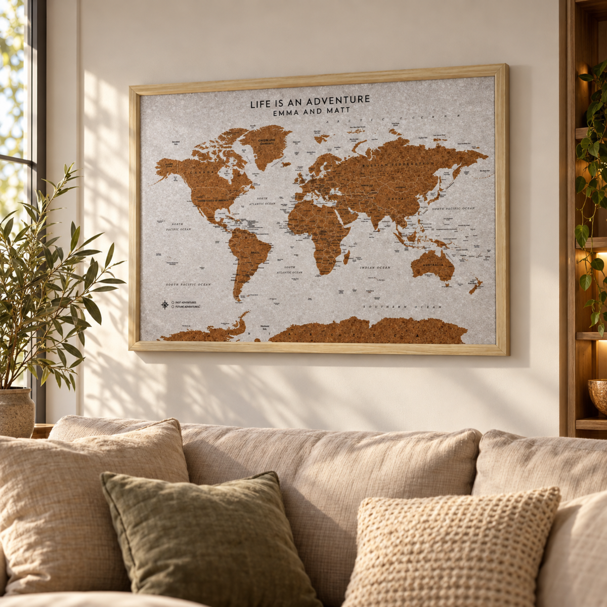 World Map With Pins Gifts For Travellers