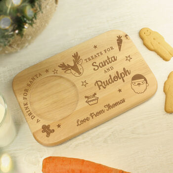 Treats For Santa Christmas Tray Gift For Children