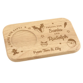 Treats For Santa Christmas Tray Gift For Children