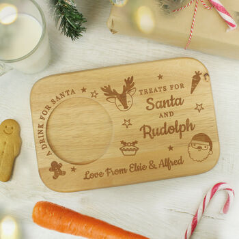 Treats For Santa Christmas Tray Gift For Children