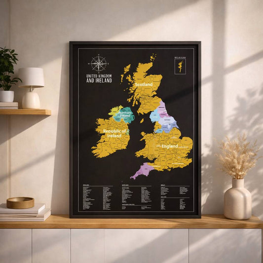UK Scratch Map Travel Tracker Gifts