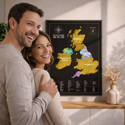 UK Scratch Map Travel Tracker Gifts