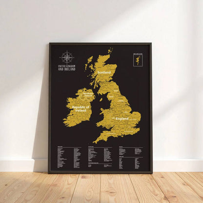 UK Scratch Map Travel Tracker Gifts