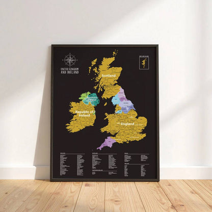 UK Scratch Map Travel Tracker Gifts
