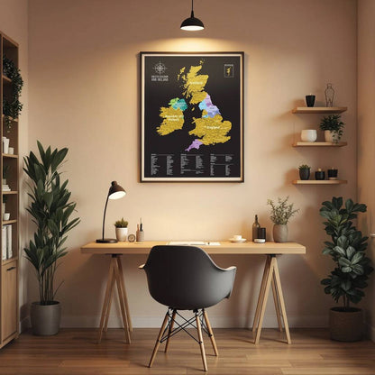 UK Scratch Map Travel Tracker Gifts