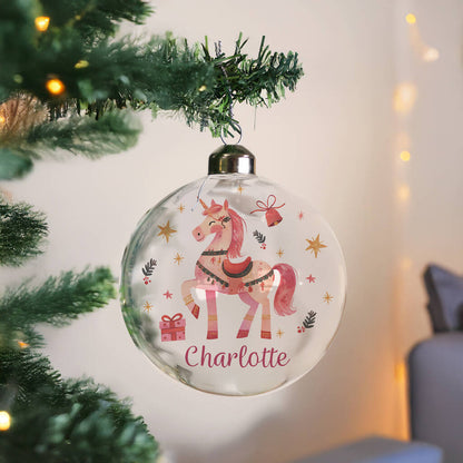 Unicorn Christmas Bauble Gift For Girls