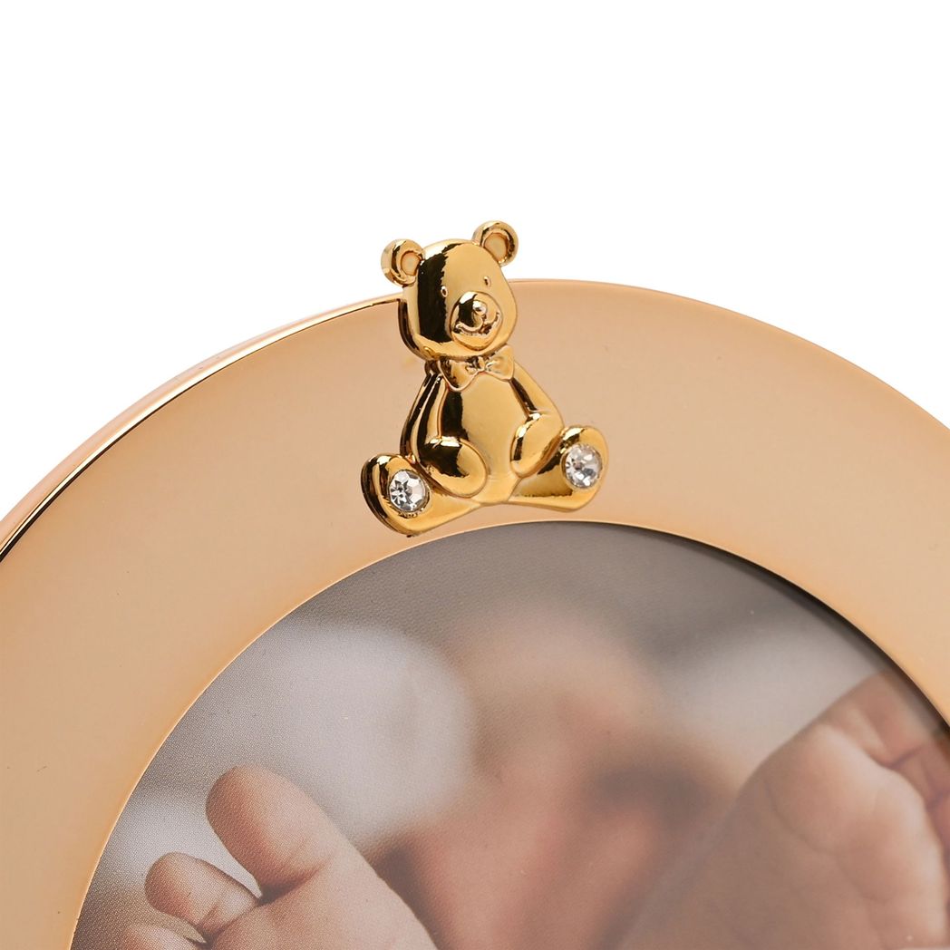 Bambino Round Frame 4" x 4"  - Teddy