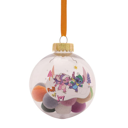 Disney Stitch Set of 7 Baubles with Pom Poms