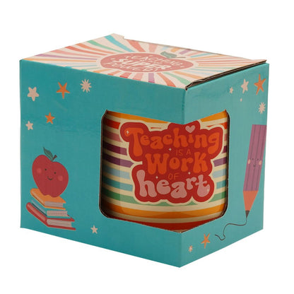 School Years Mug - Teaching is a Work Of Heart