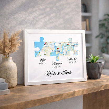 Wedding Anniversary Gifts Couples Love Story Print