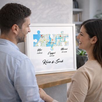 Wedding Anniversary Gifts Couples Love Story Print