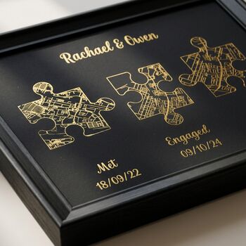 Wedding Anniversary Gifts For Couples Gold Milestones Print