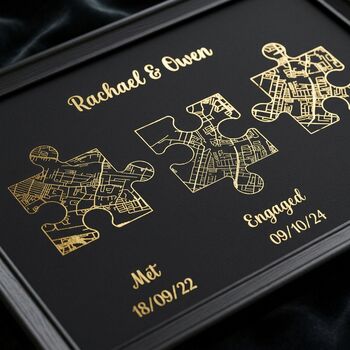 Wedding Anniversary Gifts For Couples Gold Milestones Print
