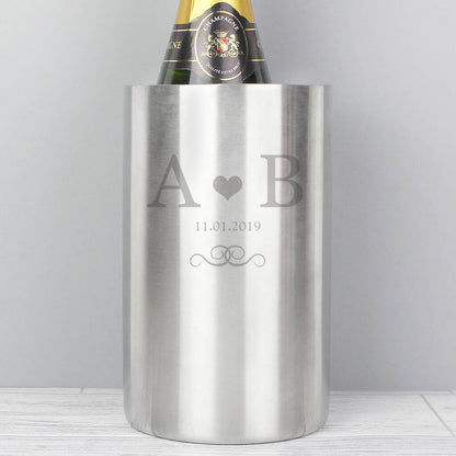 Wedding Anniversary Gifts Personalised Monogram Wine Cooler