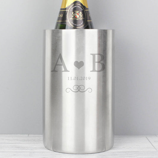 Wedding Anniversary Gifts Personalised Monogram Wine Cooler
