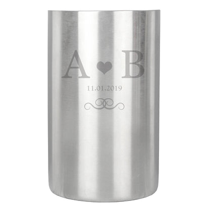 Wedding Anniversary Gifts Personalised Monogram Wine Cooler