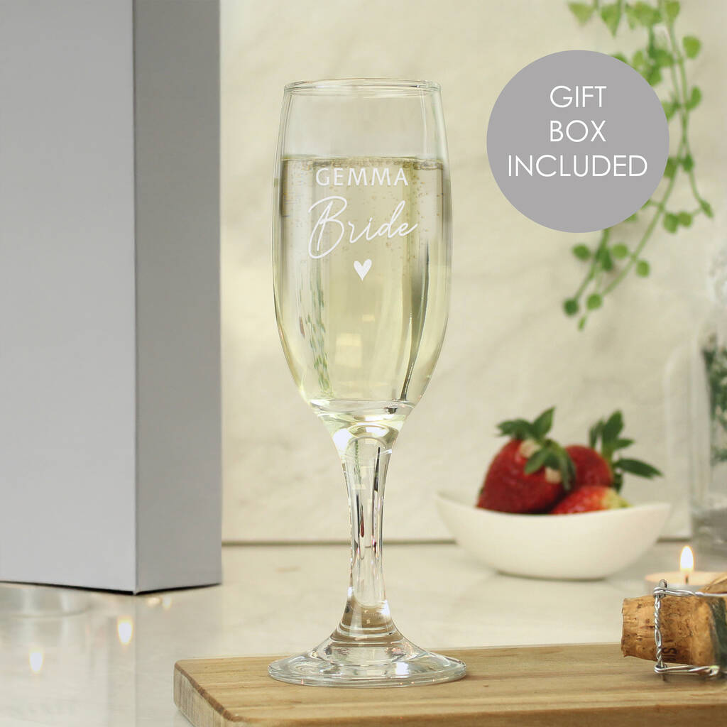 Wedding Champagne Flutes Bride Gifts
