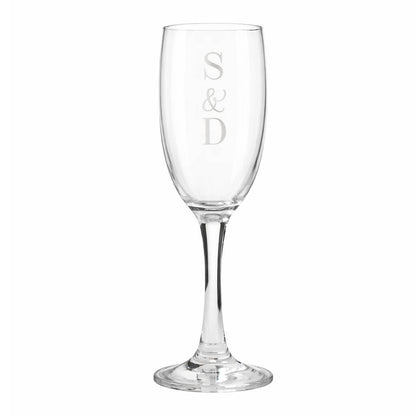Wedding Gifts For Couples Initials Champagne Flutes Set
