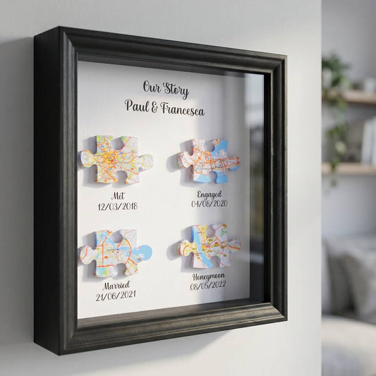 Wedding Gifts Met Engaged Married Locations Print
