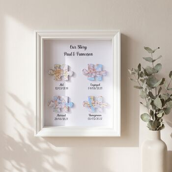 Wedding Gifts Met Engaged Married Locations Print