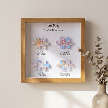 Wedding Gifts Met Engaged Married Locations Print