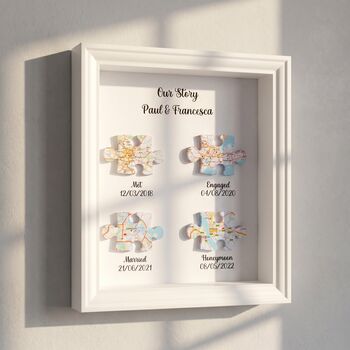 Wedding Gifts Met Engaged Married Locations Print
