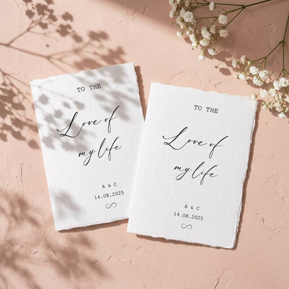 Wedding Vow Books Personalised Vow Cards Luxury Modern