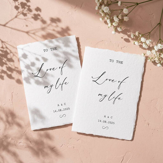 Wedding Vow Books Personalised Vow Cards Luxury Modern