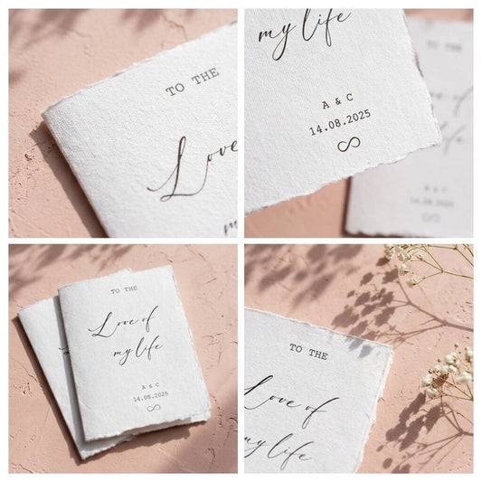 Wedding Vow Books Personalised Vow Cards Luxury Modern