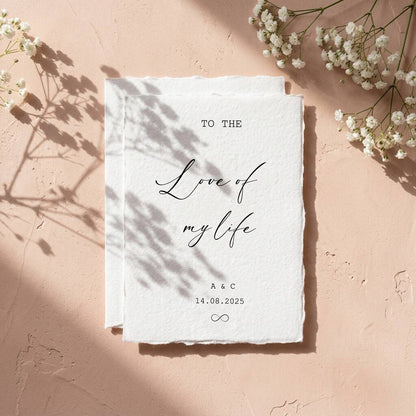 Wedding Vow Books Personalised Vow Cards Luxury Modern