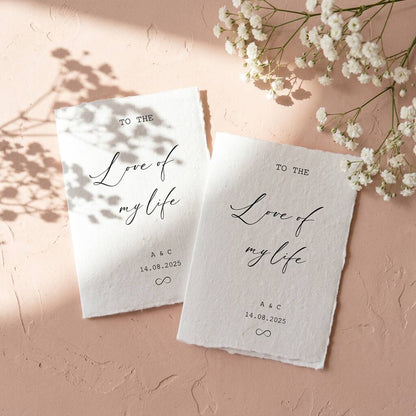 Wedding Vow Books Personalised Vow Cards Luxury Modern