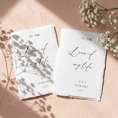 Wedding Vow Books Personalised Vow Cards Luxury Modern