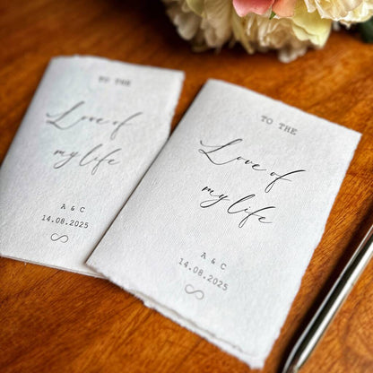Wedding Vow Books Personalised Vow Cards Luxury Modern