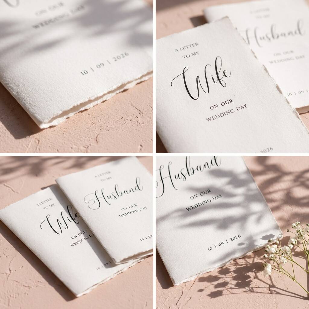 Wedding Vow Cards Husband And Wife Vow Books