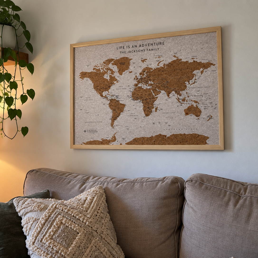 World Map With Pins Gifts For Travellers
