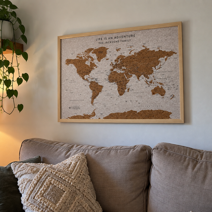 World Map With Pins Gifts For Travellers